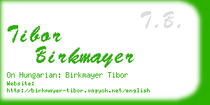 tibor birkmayer business card
